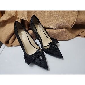 Woman's Dress Shoes Jessica Simpson Ranika Pump Sz 8.5M Holiday Glam Coquette